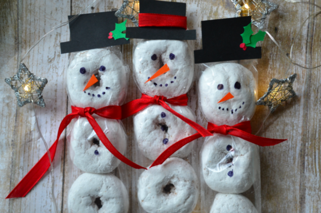 Snowmen Donut Treats