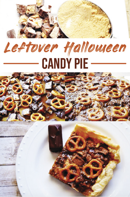 Leftover Halloween Candy Pie