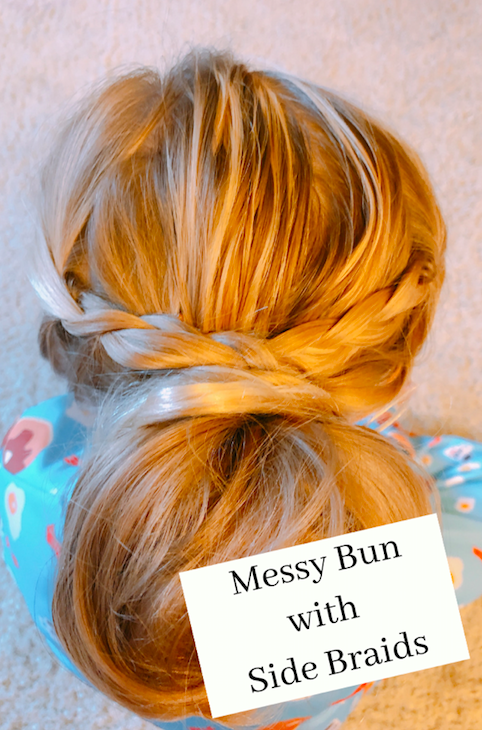 Messy Bun with Braid