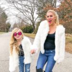 Mommy and Me Outfits: Twinning Faux Fur Jackets