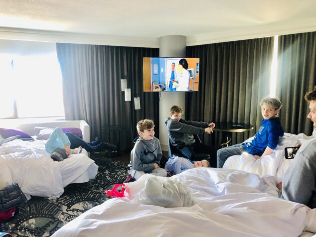 Staying in Hotels with 5 kids