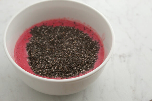 Directions for Raspberry Chocolate Chia Pudding