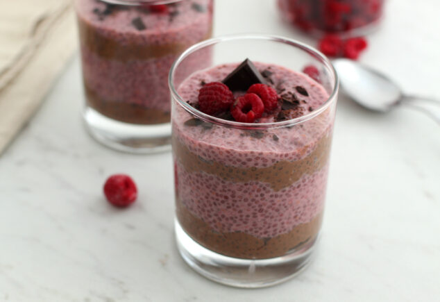 Raspberry Chocolate Chia Pudding