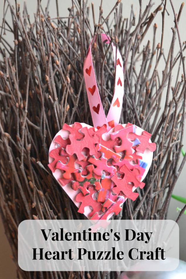 Valentine's Day Heart Puzzle Craft