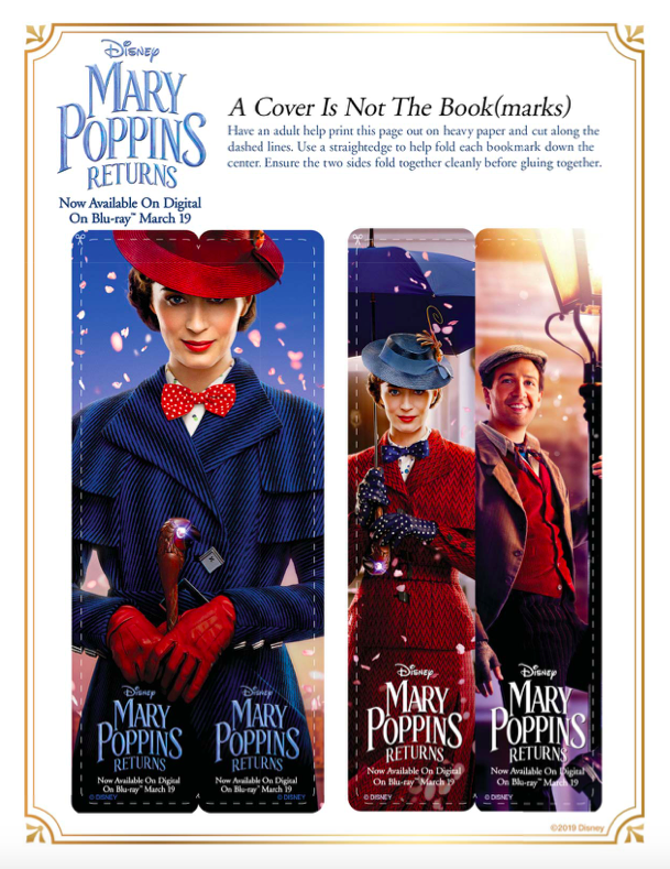 Mary Poppins Movie and Activity Sheets - Stylish Life for Moms