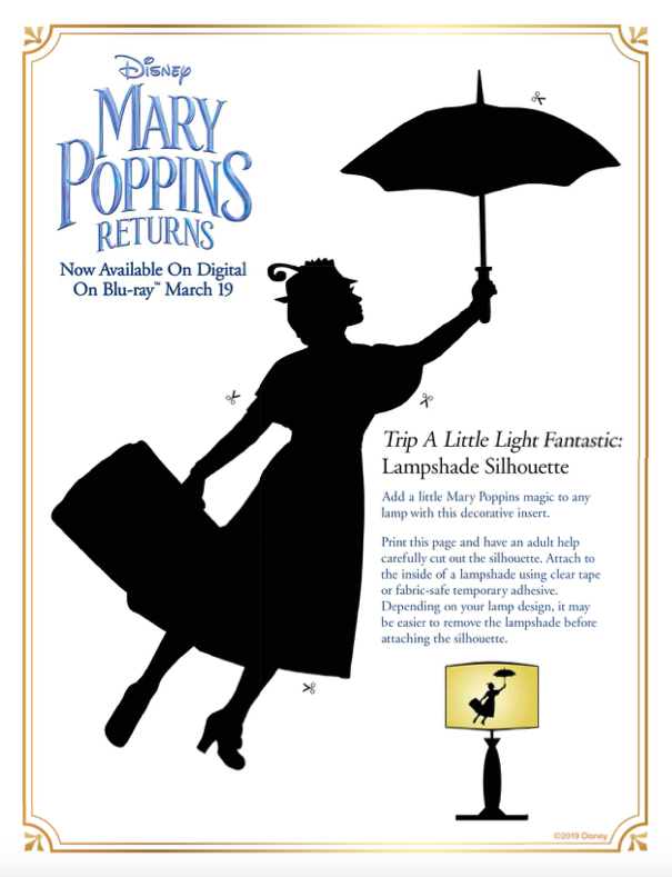 Mary Poppins Movie and Activity Sheets - Stylish Life for Moms