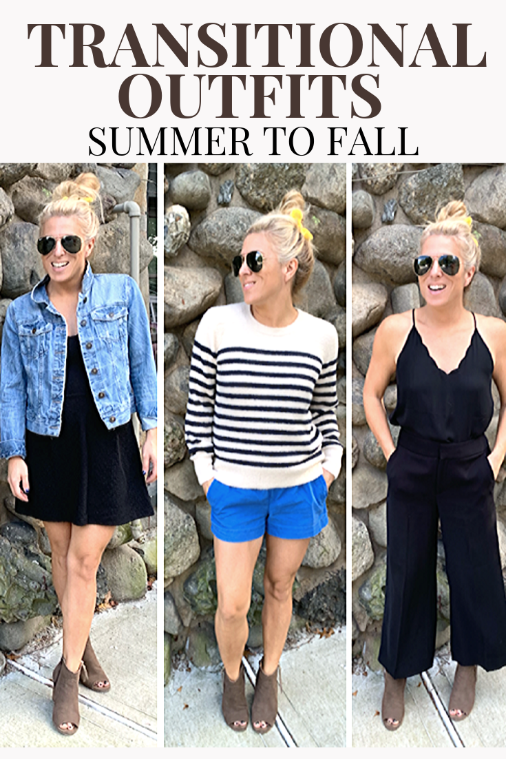 Transitional Outfits from Summer to Fall - Stylish Life for Moms