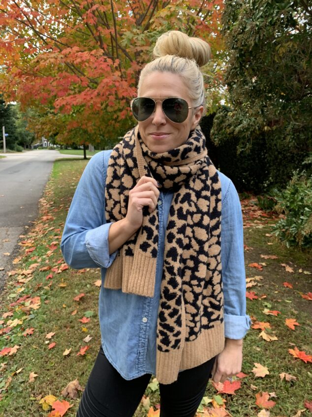 The Perfect Leopard Print Scarf for Fall