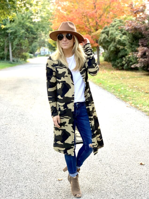 Camo Cardigan Options for Fall and Winter Fashion