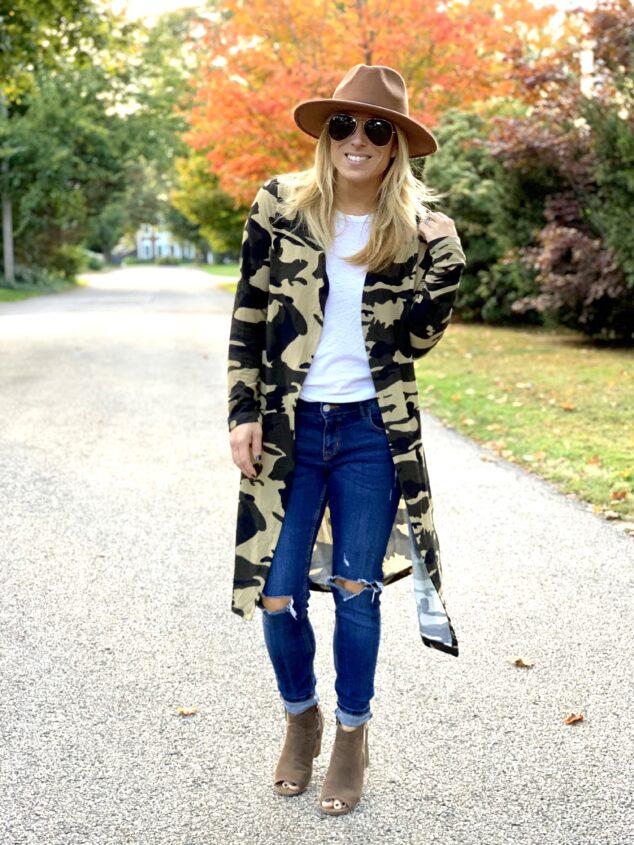 Camo Cardigan Options for Fall and Winter Fashion