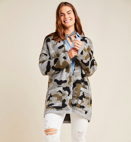 Vera Camo Cardigan