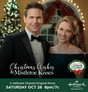 Christmas Wishes &amp; Mistletoe Kisses - Hallmark Christmas Movie Review - Stylish Life for Moms