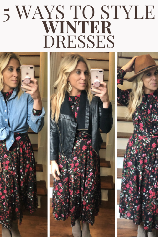 Winter Dresses - 5 Different Ways to Style - Stylish Life for Moms