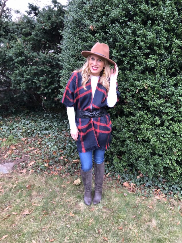 LOFT Fringe Plaid Wrap