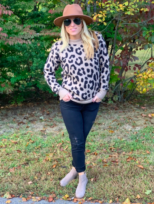 Leopard Print Sweater