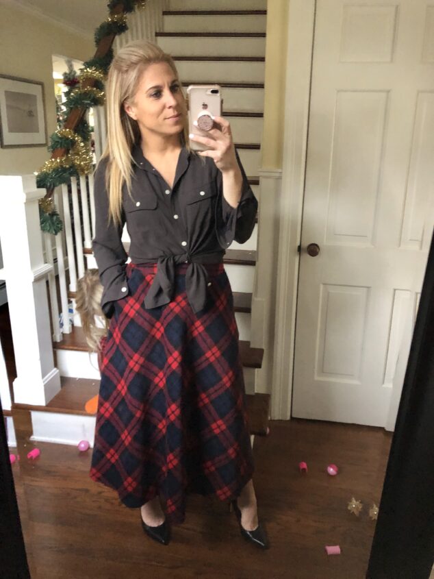 Red Plaid Skirt - 5 Ways to Style