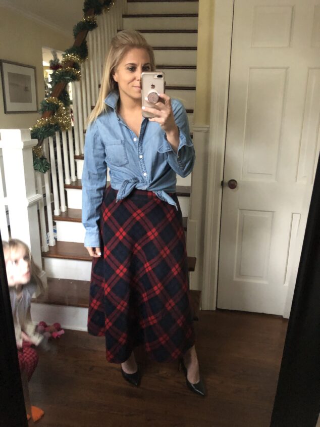 Red Plaid Skirt - 5 Ways to Style