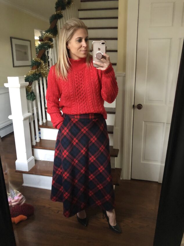 Red Plaid Skirt - 5 Ways to Style