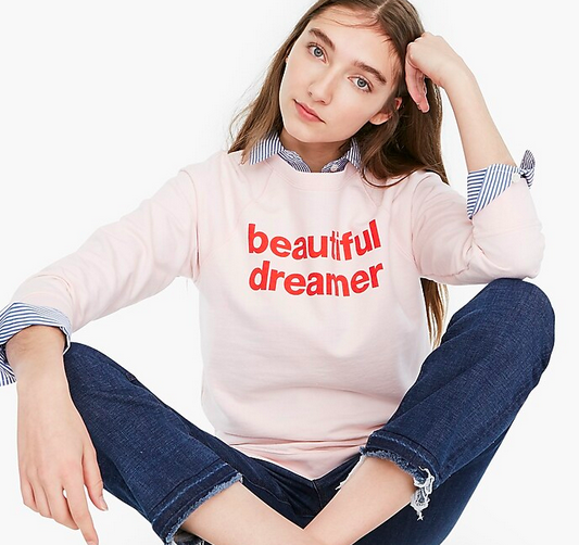 J.Crew X prinkshop "Beautiful Dreamer" sweatshirt