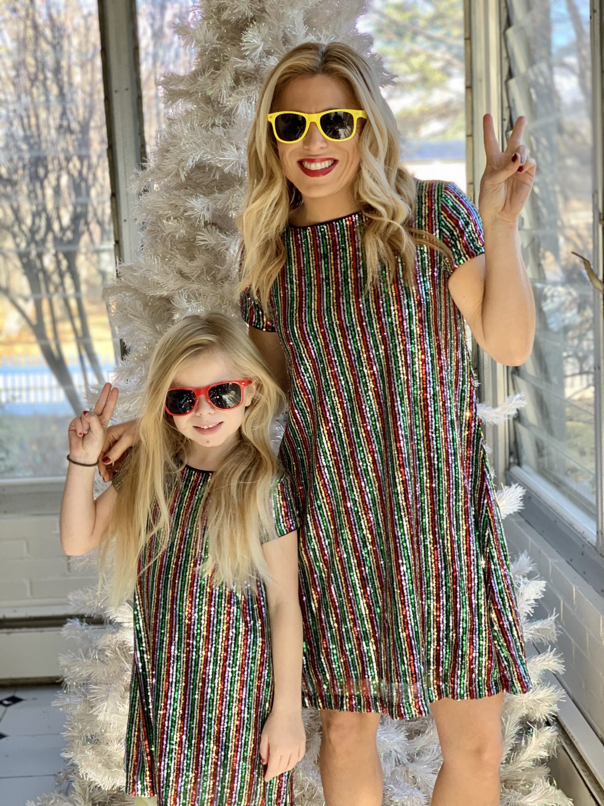 Matching Mom and Me Sequin Dresses Stylish Life for Moms