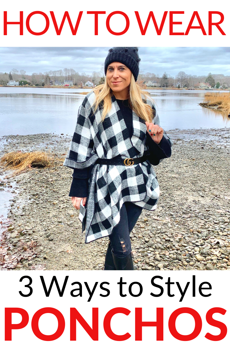 how to wear a poncho shawl