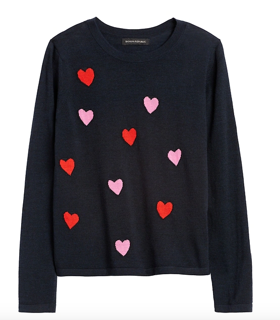 Valentine's Day Clothes - Floating Heart Sweater