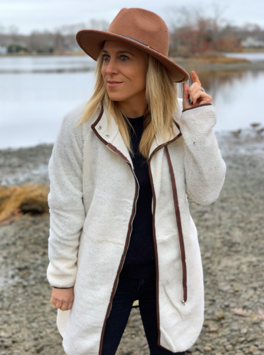 white ladies jacket - casual finds