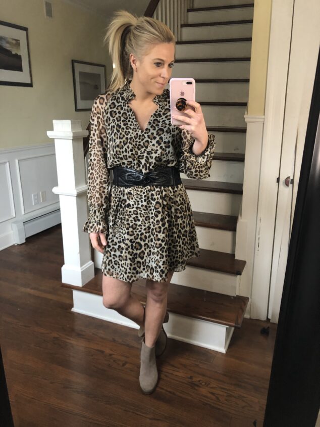 What to wear with a animal print dress