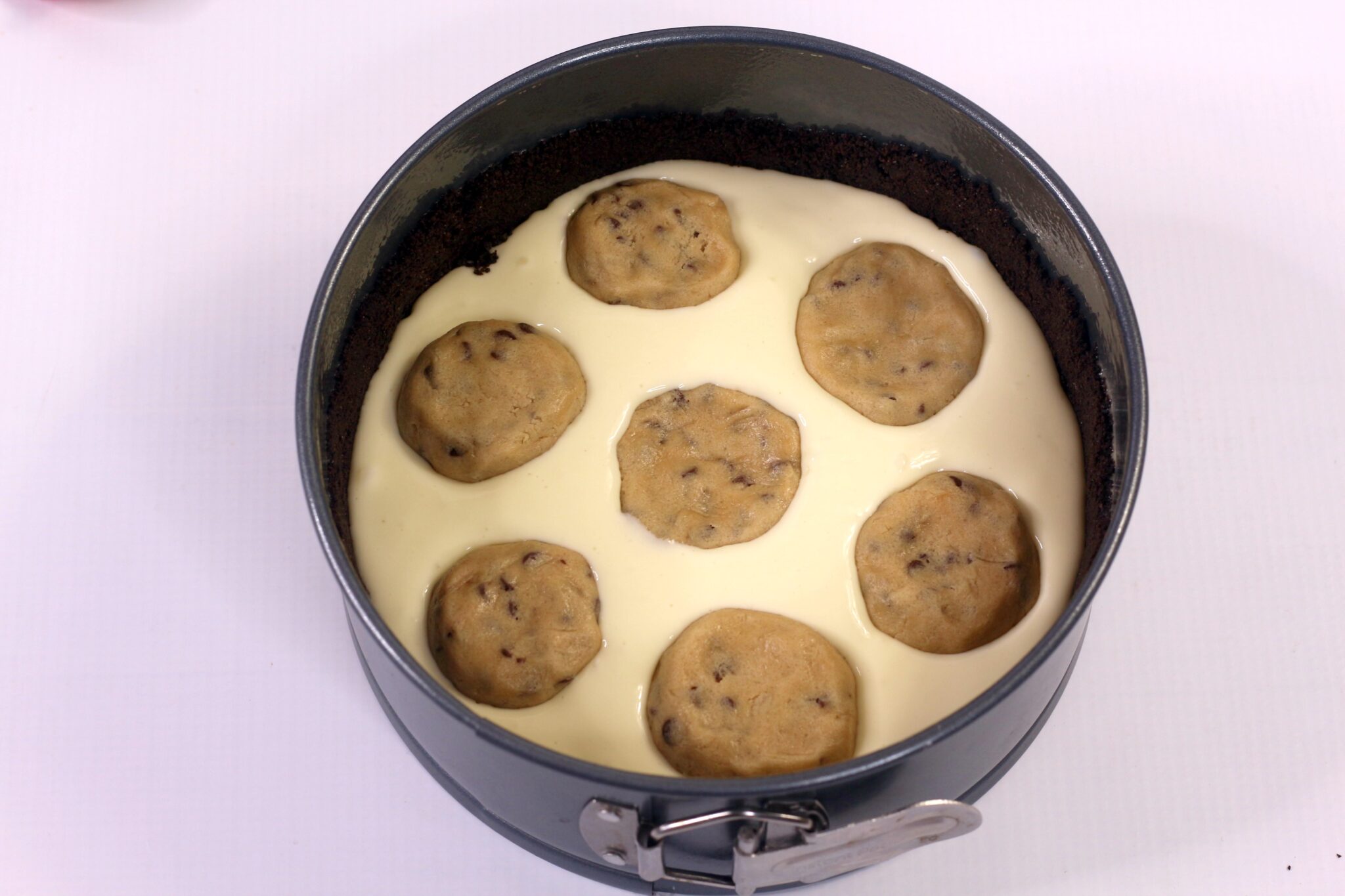 Instant Pot Chocolate Cheesecake (Chocolate Chip Cookie Dough