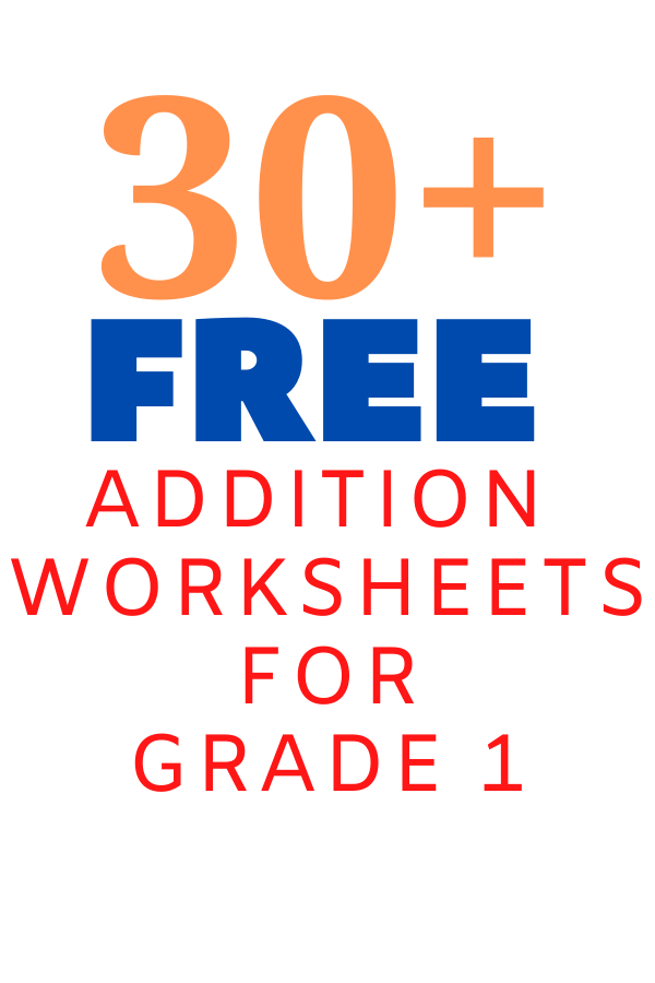 Addition Worksheets for Grade 1