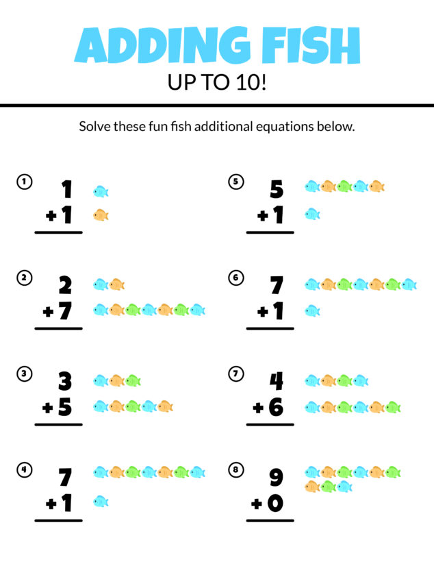 Addition Worksheets for Grade 1