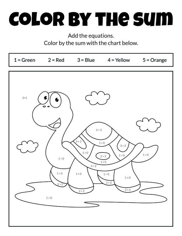 Math Coloring Worksheets