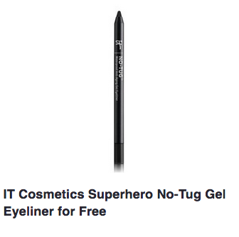 IT Cosmetics Superhero No-Tug Gel Eyeliner for Free 