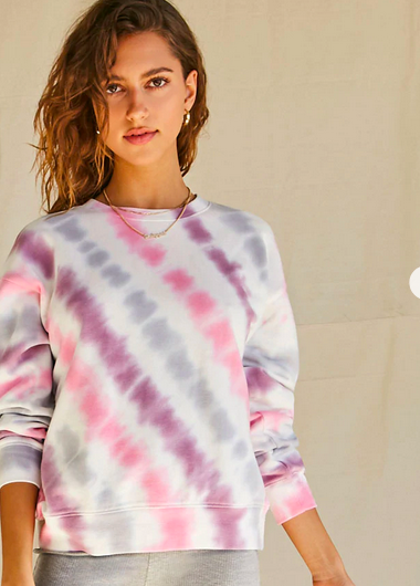 Tie-Dye French Terry Sweatshirt