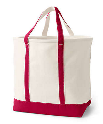 Best Beach Bag - Extra Large Natural Open Top Canvas Tote Bag