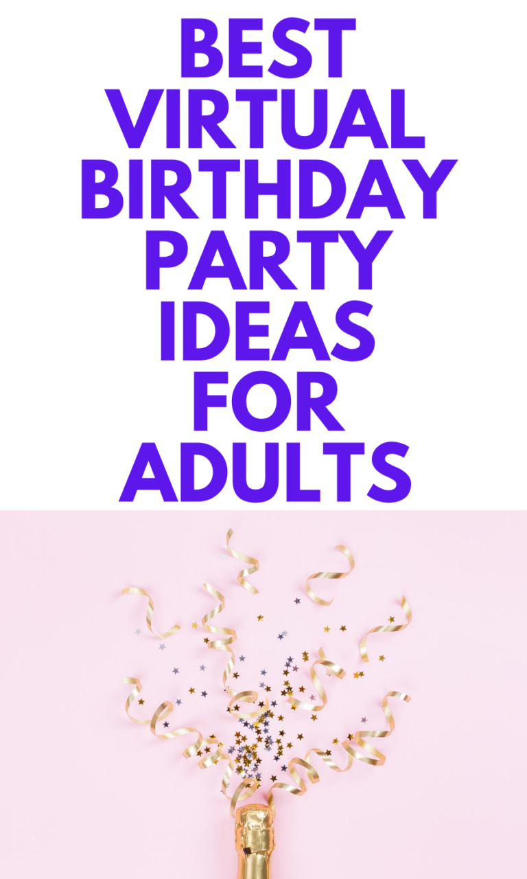 Virtual Birthday Party Ideas for Adults Stylish Life for Moms