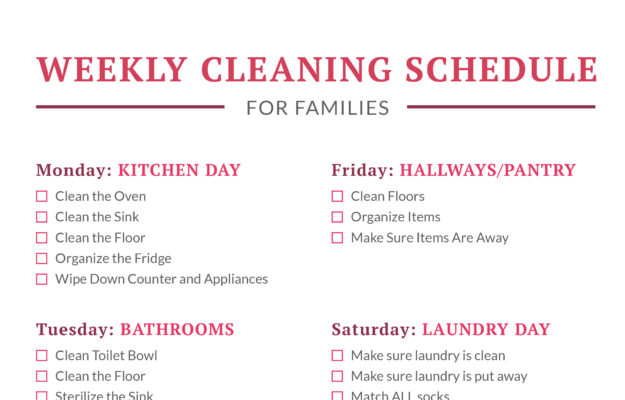 Weekly Cleaning Routine