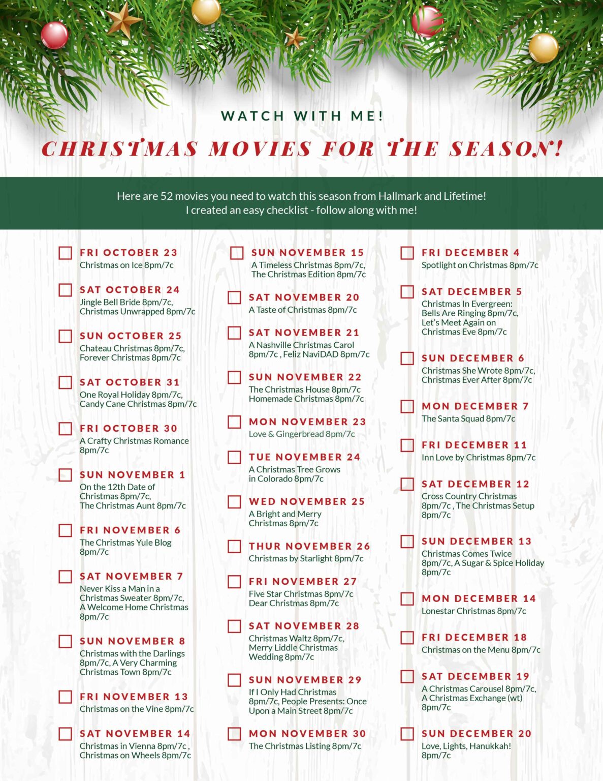 Christmas Movies 2020 LIST (OMG! 52 OF THEM TO WATCH!) Stylish Life