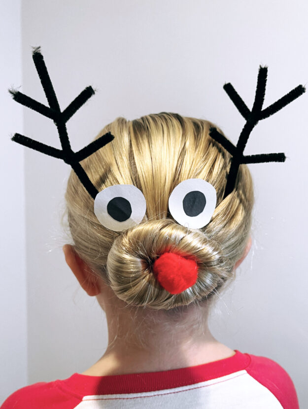 Reindeer Hairstyle for the Holidays