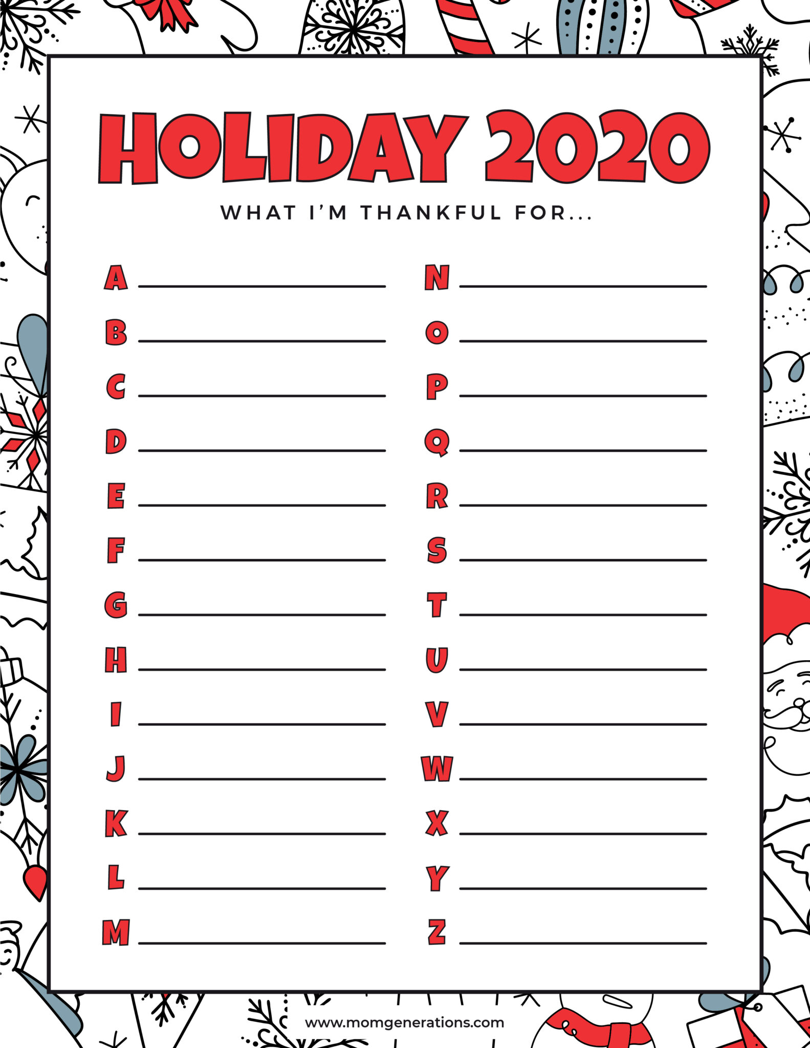 Thankful List for the Holidays Stylish Life for Moms