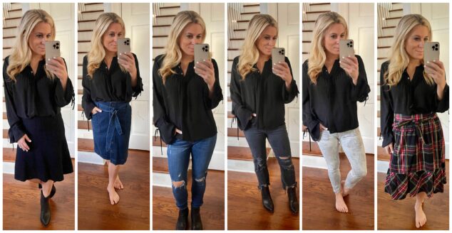Cute for work or church  Black pants outfit, Black dress pants