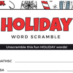Holiday Word Scramble