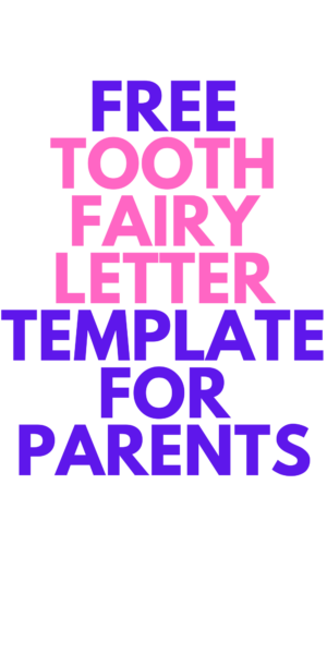 tooth fairy letter template mom generations stylish