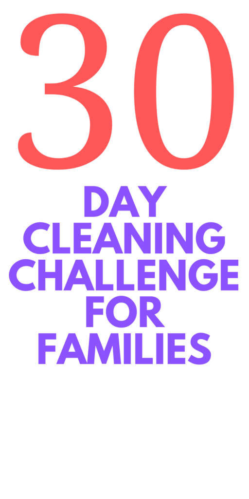 30 Day Cleaning Challenge