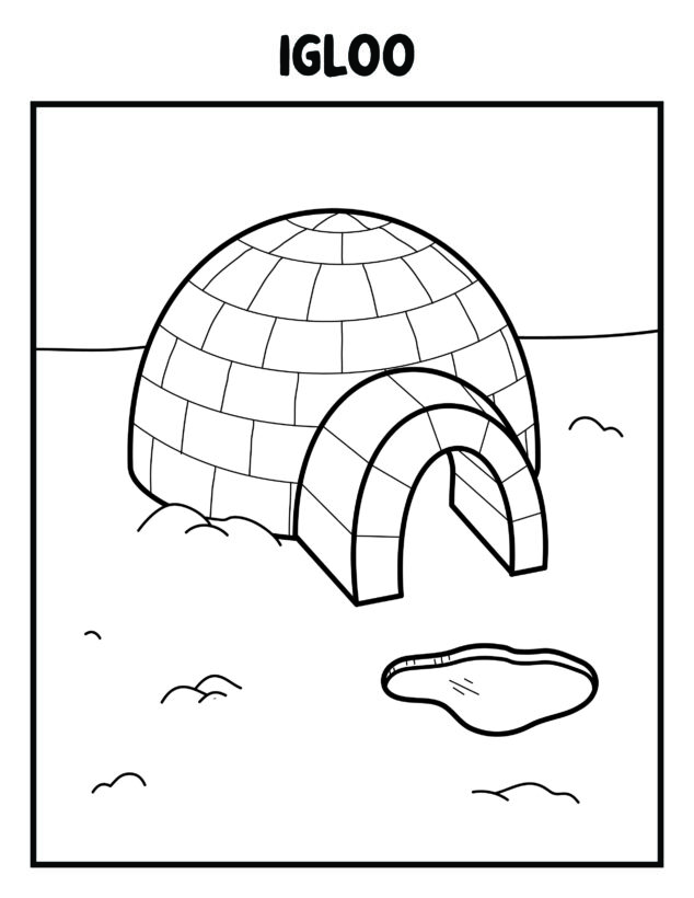 January Coloring Pages for Kids