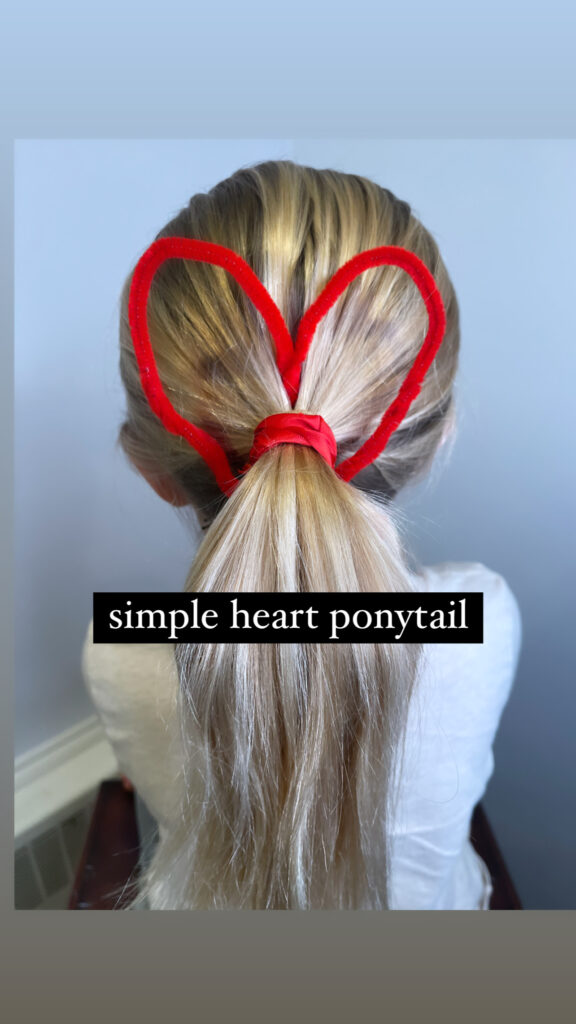 Topsy Tail Hearts  Valentines Day Hairstyle  Babes In Hairland