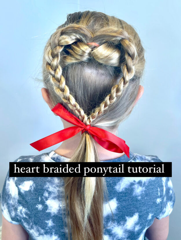 heart hairstyles for Valentine's Day