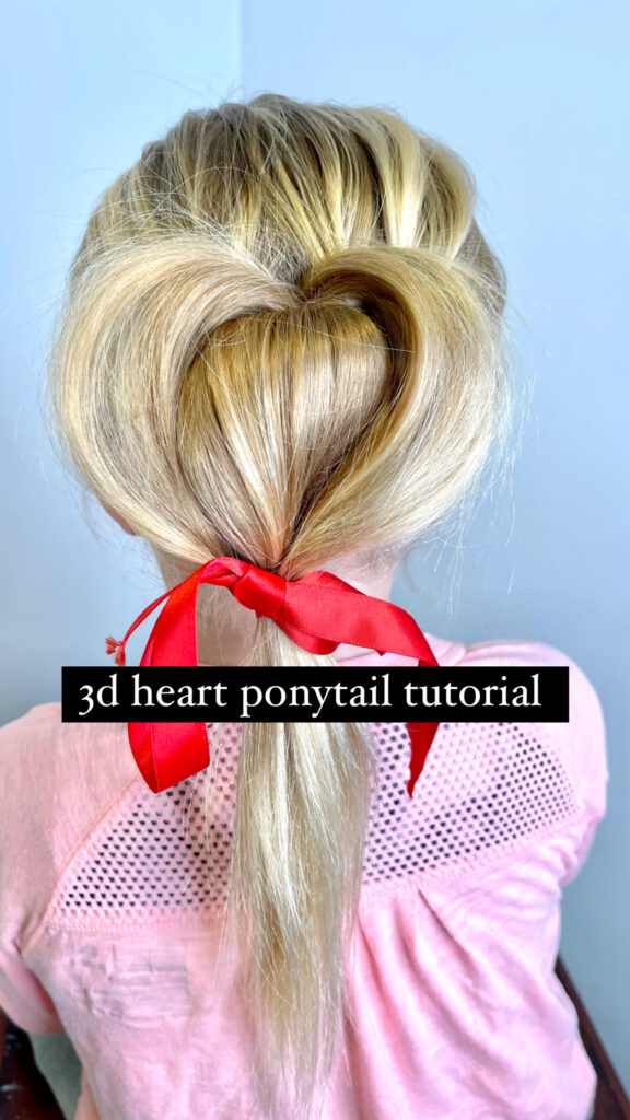 heart hairstyles for Valentine's Day