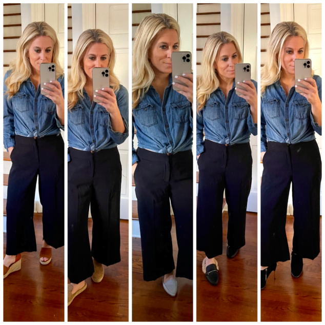 How to Style Black Wide Leg Pants