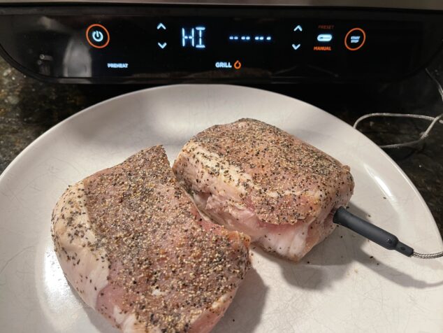 Sea Salt and Cracked Black Pepper Pork Loin Chop